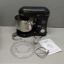 Aucma Stand Mixer,6.5-QT 660W 6-Speed Tilt-Head Food Mixer, Kitchen Electric Mixer with Dough Hook, Wire Whip & Beater (6.5QT, Black)