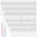 Zhehao 200 Pcs Mini Spray Bottles 5 ml, 10 ml Clear Glass Perfume Bottles Refillable Fine Mist Perfume Atomizer Portable Empty Sample Containers for Cleaning, Essential Oils, Travel