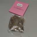 CJL HAIR Large Messy Bun Hair Piece Wavy Curly Scrunchies Synthetic Chignon Ponytail Hair Extensions Thick Updo Hairpieces for Women Beige Multi (Golden Blonde)