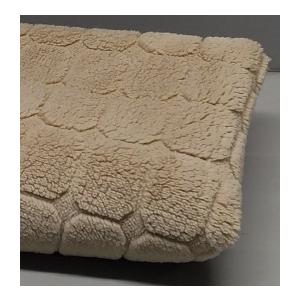 fuguitex Waterproof Dog Blanket Bed Cover Dog Crystal Velvet Moroccan Fuzzy Cozy Plush Pet Blanket Throw Blanket for Couch Sofa(36"x36", Cream+Beige)