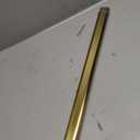 Adjustable Oval Closet Rod 30-55 Inch, 90 LBS Heavy Duty, One-Piece No-Cut Needed, Metal Hanging Rod for Closet & Wardrobe (Gold)