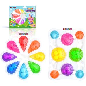 2Pcs Color Sorting Sensory Toys for Kids with Autism Toddler Toys for Airplane Travel Road Trip Preschool Montessori Toys Fine Motor Skills A Easter Basket Stuffers Gifts for Kids Boys Girls