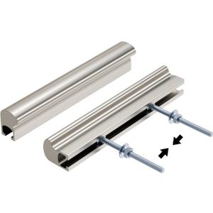 Haidms 10 Pack Adjustable Cabinet Handles Brushed Nickel Cabinet Pulls 1" to 4" (25-102mm) Adjustable Hole Centers Square Brushed Satin Nickel Drawer Pulls for Kitchen Hardware