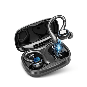 Wireless Earbuds Bluetooth Headphones Sport, 2024 Bluetooth Earbuds Stereo Ear Buds, Noise Cancelling Mic, IP7 Waterproof Headset for Workout/Running Black