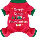 Dog Pajamas Soft Lightweight Dog Onesies Outfit Clothes for Puppy Pjs for Pet Boys Girls Dogs Cats (S (Back: 7",Chest: 11.8", 2.5-5lbs))