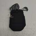 Water Bottle Bag 40 oz Crossbody Holder for Walking Hiking Insulated Carrier Purse with Adjustable Strap (Black)