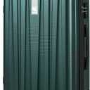 Hanke 29 Inch Luggage Suitcases With Spinner Wheels Lightweight PC hardside Rolling Suitcase With Travel Lock, Checked-Large 29-Inch(Blackish Green)