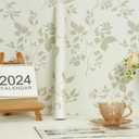 Heroad Peel and Stick Wallpaper - Floral Boho Leaf Contact Paper - Beige Removable Wallpaper - Waterproof Self Adhesive Vinyl Roll - 17.3''x78.7''