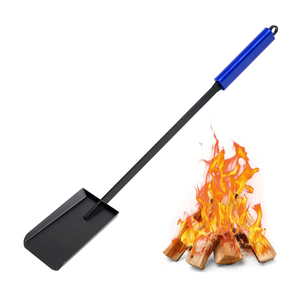 28in Fireplace Shovel Ash Shovel for Fire Pit Fireplace Scoop Charcoal Shovel Iron Gardening Shovel Fireplace Tools for Outdoor Fire Pit Indoor Fireplace Solo Stove