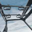 KEMIMOTO UTV Overhead Tool Holder Rack, Hunting Tool Holder Rack Roof Mounted Tool and Bow Rack for 23 in - 32 in Roll Bars Depth (Front to Back) Compatible with Polaris Ranger, Mule