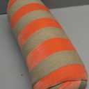 Creative Co-Op Cotton Velvet and Jute Bolster Pillow with Stripes, Pink and Grey