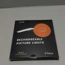 FULEN 2 Pack Picture Lights for Wall,Battery Operated Wall Sconce Rechargeable,LED Wall Light Cordless with Remote,3 Color Temperature, Art Lights for Painting,Frame,Gallery,Dartboard Lights,Black