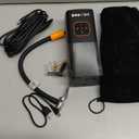 Tire Inflator Portable Air Compressor, 5X Faster Portable Air Pump for Car Tires with Powerful Battery, 180PSI Cordless Air Pump with Digital Pressure Gauge for Cars, Bike & Motorcycle Tires, Ball (Black)