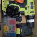 FADAKWALT Cordless Drill Set, 20V Electric Power Drill with Battery And Charger, Torque 30N, 21+1 Torque Setting, 3/8-Inch Keyless Chuck, Drill Driver Bits Kit, with LED