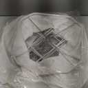 Rectangle Lamp Shades Set of 2, 10.5" x 10"x 13" Medium Cut Corner Beige Lampshades Natural Linen Hand Crafted, Include 2 Pack Lamp Harps, Suitable for E26 Base and Saddle Base, Easy Assembly Required