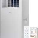TCL 5,000 BTU Smart Portable Air Conditioner, Fan & Dehumidifier, 150 Sq. Ft., Ultra-Compact Design, Remote Control, Compatible with Alexa/Google Assistant, Install Kit Included