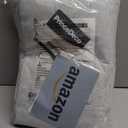 PrinceDeco 100% Blackout Curtains for Bedroom Linen Drapes 108 Inches Long Extra Wide Thermal Sliding Glass Door Curtain Room Divider Sound Proof Curtain for Bedroom,W100 X L108 Inch,Glacier Gray