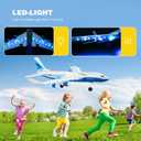 4DRC G2 Foam Remote Control Airplanes RC Planes for Kids Adults, RC Airplane Fighter Jet with 3 Battery for Beginners Adult Light, Airplane Toy Gifts for Kids Boys 3 Battery