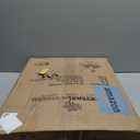 Backyard Expressions Round Patio Umbrella Base  Heavy Duty Resin-Coated Calcium Carbonate Stand with Adjustable Pole Adapters Fits 1.5"2" Poles, Weather-Resistant