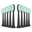 XIAOHEAD Replacement Toothbrush Heads 10 Pack for AquaSonic Black Series and Vibe Series Electric Toothbrush