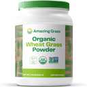 Amazing Grass Wheat Grass Powder: 100% Whole-Leaf Wheat Grass Powder for Energy, Detox & Immunity Support, Chlorophyll Providing Greens, 100 Servings, Expires 04/26 
