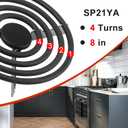SP21YA Electric Stove Burner Replacement Fit for G.E & Ken-more & Hot-point & Ro-per Electric Range Stove - Fit WB30X253 8" Electric Range Burner Element by AMI PARTS