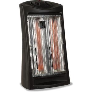 BLACK+DECKER Infrared Radiant Quartz Tower Heater, 1500W Space Heater with Adjustable Thermostat, Portable Heater with 2 Settings, Personal Heater for Home and Office, BHTI06, Black