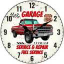 CHGCRAFT 12inch Car Wall Clock Pickup Truck Round Clocks Silent Non Ticking Clock Farmhouse Wall Clocks for Office Home Bedroom Living Room Bathroom Kitchen Decor