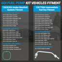 12697966 12688606 GDI Pump Kit Fit for Chevrolet Camaro Silverado 1500 Corvette Suburban Tahoe Express 2500 3500/GMC Yukon Savana 2500 3500 High Pressure Fuel Pump Kits #12626354,12677004