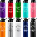 Roshtia 10 Pcs Aluminum Water Bottles Thank You Gifts Teacher Appreciation Gifts Bulk Water Bottles with Lids May You Be Proud of Reusable Leakproof for School Mother Employee Coworker(25 oz)
