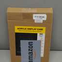 Clear Acrylic Display Case with Matt Black Base and Lid, Dust-Proof Acrylic Showcase, Cube Counter-Tops Box for Large Collectibles (12x8x8 inch)