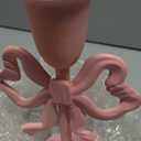 Mumufy 2 Pcs Pink Bow Taper Candlestick Holders Tall Pillar Candle Holders Decorative Candlestick Holder for Home Decor, Wedding, Dinning, Party, 2 Size 10 Inch 8 Inch, Single Sided Bow