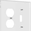 Decorative Outlet Covers Green Eucalyptus Leaves Rustic Sage Botanical 2 Gang Wall Plate Cover Single Toggle Duplex Combo Two Switch Light Switch Cover Plate Jumbo Dual Electrical Face Plate