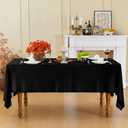 Black Velvet Tablecloth, 60 x 102 Inch Rectangle Table Cover, Black Velvet Table Cloth Smooth Luxury Tablecloth for Party Wedding Dining Banquet