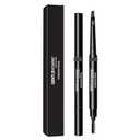 Gentlehomme Men's Brow Pencil - 2-in-1 Brow Brush & Lead Pencil - Shape, Define & Fill In Eyebrows - Ultra-Thin - Long-Lasting Color - Vegan - Gray