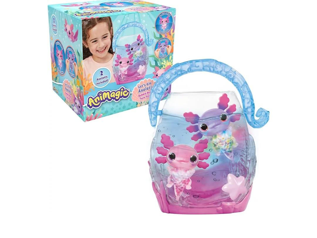 Animagic 932617 Let's Glo Axolotl Bubble Reef Twin Pack, Multi