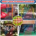 Climbing Cargo Net, Polyester Playground Climbing Net, Heavy Duty Large Military Climbing Net for Kids Outdoor, Kids Safety Protection Net, Rope Ladder, Jungle Gyms, Swing set, Treehouse