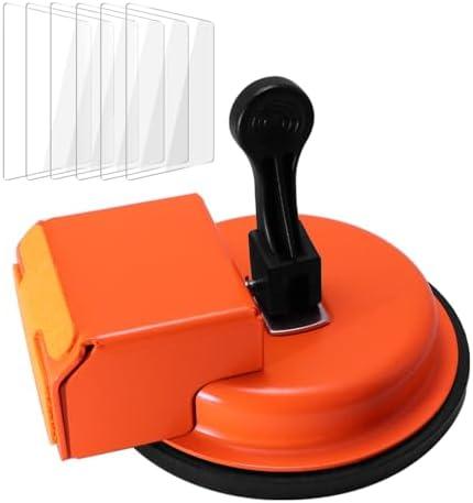 Floor Gap Fixer Tool, Laminate Flooring Tools, Enhanced Vacuum Suction Cup & 6 PCS Sticky Pads for Laminate, Wood, Tile, Vinyl Floor Gap Repair Tool - Durable, Compact, & Efficient Flooring Tools