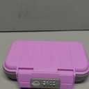 Portable Safe Box,Combination Safe with Removable Cable,Set Your Own Combination,For Travel,Family and Outdoor Camping Activities Pink