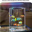 Aquarium Fish Tank Kit, 3 Gallon Betta Fish Tanks Starter Kit with Light and Filter, Blue Sand, Small Tropical Fish, Guppies, Goldfish, or Betta