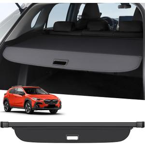 ZZEQYG Cargo Cover for 2023 2024 2025 2026 Subaru Crosstrek & Impreza Accessories Retractable Cargo Cover Trunk Cover All Weather Shielding Shade Cargo Luggage Cover (Not for Plug-in and Hybrid)