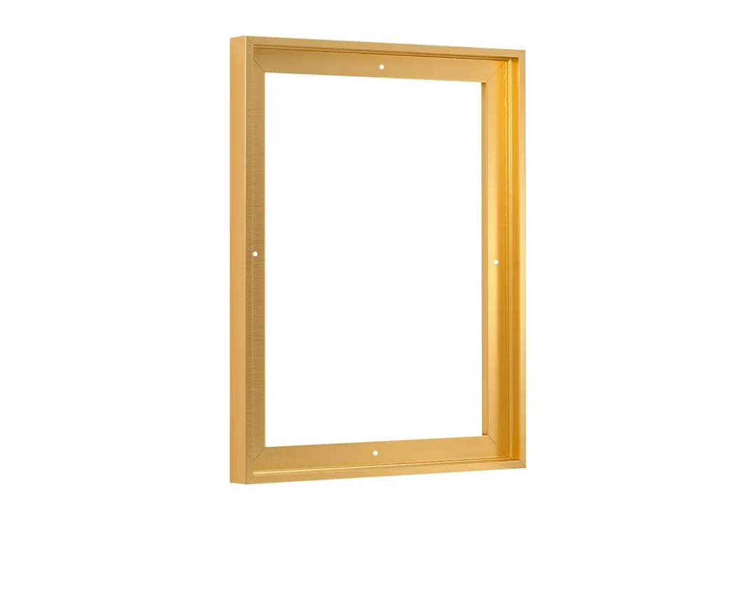 Pixy Canvas Floater Frame 16x20 for 3/4 (0.75) inch Deep Canvas Paintings/Canvas Prints/Wood Canvas Panels/Wall Art/Wall Decor/Home Decor/Artwork (Brass Gold, 16 x 20 inch, Portrait)