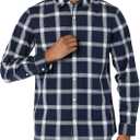 Amazon Essentials Men's Long-Sleeve Slim-Fit Stretch Poplin Shirt (XXL)