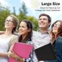 Planner Undated, Asten Daily Planner Agenda with To Do List, Hourly Schedules for Women and Men, Spiral Appointment Book with Elastic Closure, Inner Pocket 8.5" x 11" (Black) (A4)