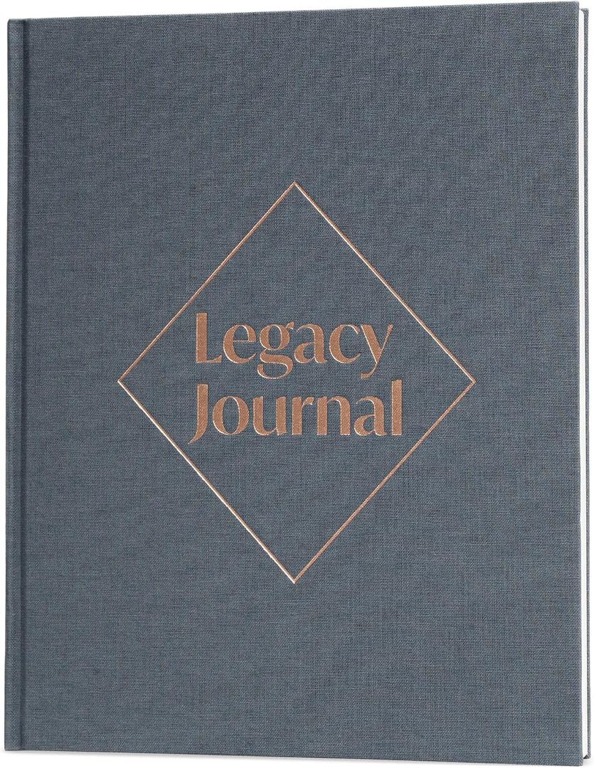 Skyline Grandparent Memory Book Family Tree & Legacy Journal Birthday Gifts for Nana, Grandpa & Grandma from Grandchildren (Space Blue)