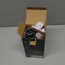 Maestri House Rechargeable Milk Frother with Stand, LunaFro Handheld Electric Foam Maker Waterproof Detachable Stainless Steel Whisk Drink Mixer Foamer for Lattes, Cappuccino (White)