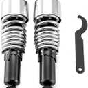 WSays Rear Shocks 10.5 Inch Lowering Kit Preload Adjustable Compatible with Harley Sportster 883 1200 1988-2003 and 2004-2022 Chrome