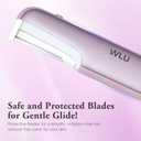 Dermaplaning Tool for Women Face - Edge Technology Sonic Dermaplane Razor for Facial Exfoliation & Peach Fuzz Hair Removal with 10 Refill Blades (Purple)