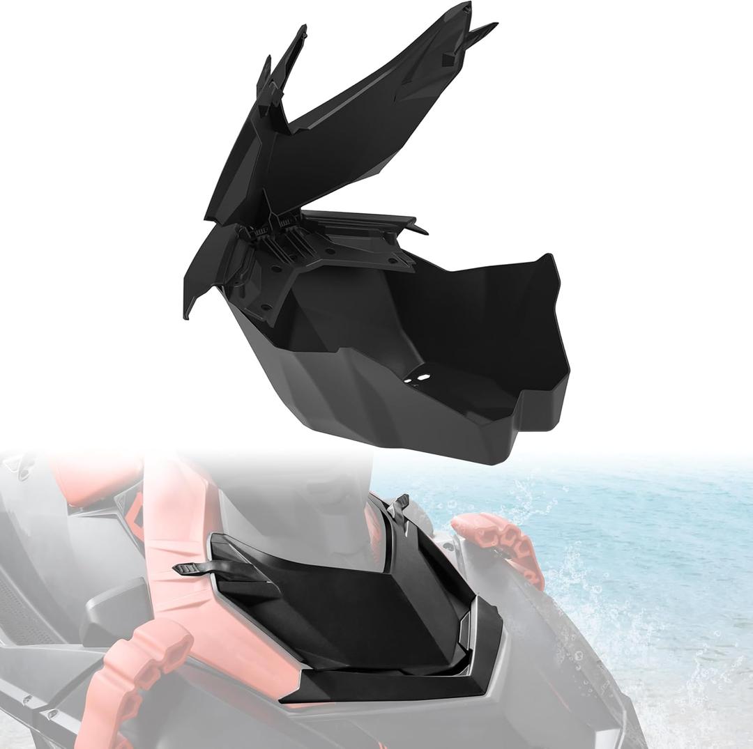 SAUTVS Front Storage Cargo Bin for Spark, Front Upper Storage Cargo Bin with Cover Lid Deflector Kit for Sea-Doo Spark 2014-2023, Sea-Doo Spark TRIXX 2017-2023, Replace #295100864, 295100504