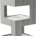 ACH Modern Cat Furniture Cat Tree Spacious Perch Multi-Level Cat Tower for Indoor Cats 27.5 Inch Luxury Cat Tree Stand House for Kittens with Removable Soft Blanket and Condo